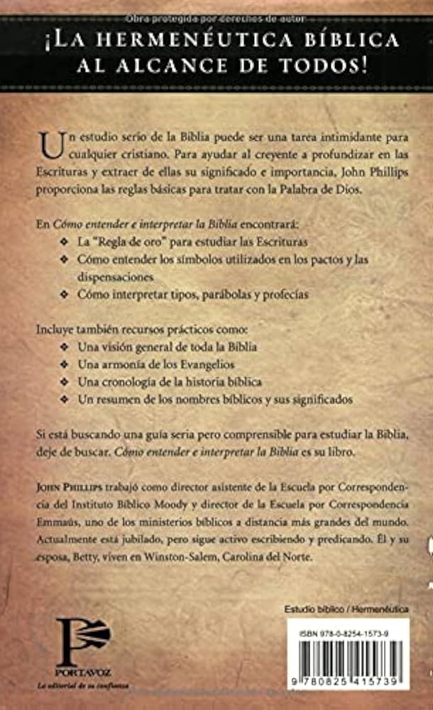 Amazon.com: Cómo entender e interpretar la Biblia (Spanish